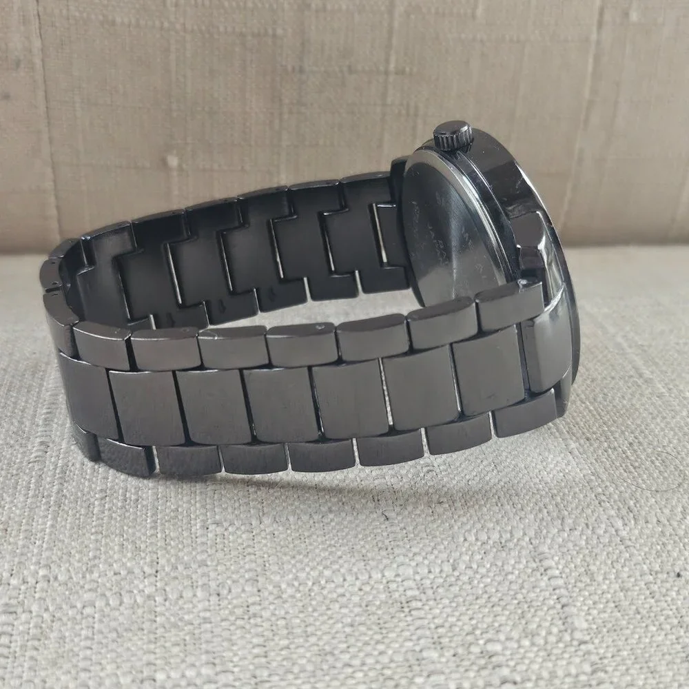 FMD Men Watch Black Tone Analog Wrist Watch